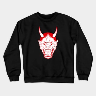 Oni mask Japanese Tattoo Demon Crewneck Sweatshirt